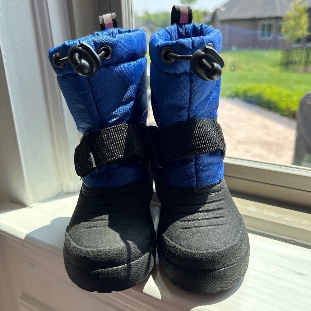Baby Boy blue and black Snow Boots
